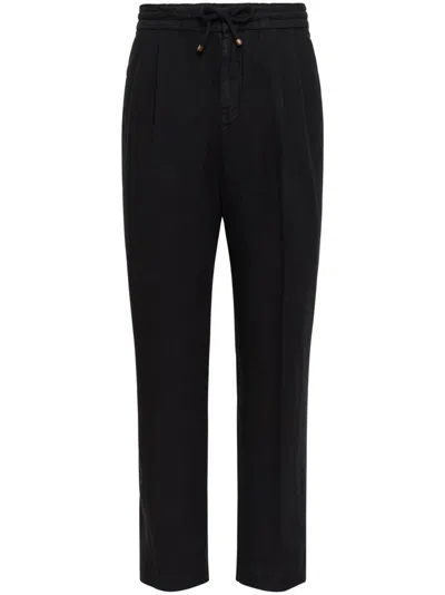 BRUNELLO CUCINELLI BRUNELLO CUCINELLI LINEN LEISURE FIT TROUSERS