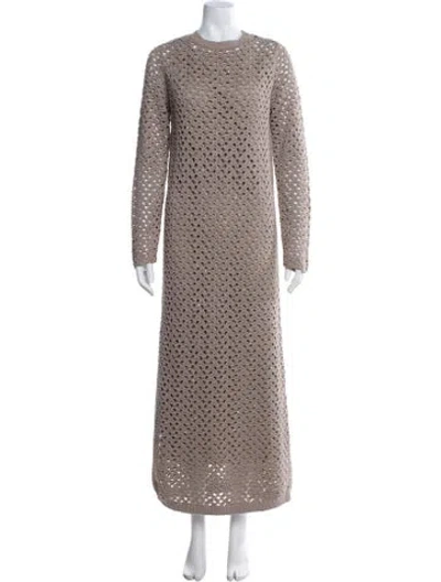 Pre-owned Brunello Cucinelli Linen Long Dress W/ Tags