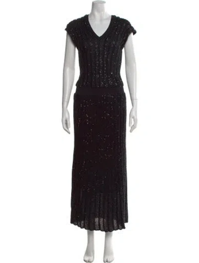 Pre-owned Brunello Cucinelli Linen Long Dress W/ Tags In Multi