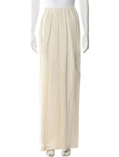Pre-owned Brunello Cucinelli Linen Long Skirt W/ Tags In Neutral