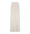 Brunello Cucinelli Women Linen Loose Track Pants In Beige