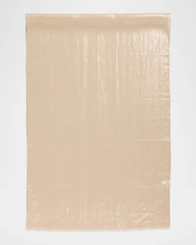 Brunello Cucinelli Linen Lurex Linen Scarf In Neutral