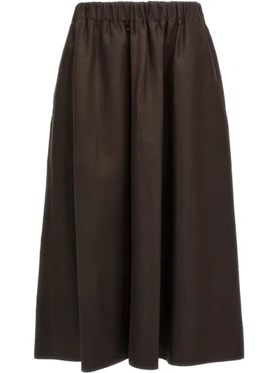 BRUNELLO CUCINELLI LINEN MAXI SKIRT