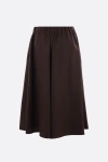 Brunello Cucinelli Flared A-line Midi Skirt In Brown