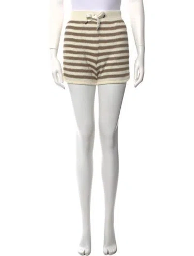 Pre-owned Brunello Cucinelli Linen Mini Shorts W/ Tags In Neutral