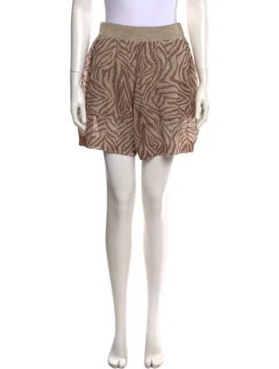 Pre-owned Brunello Cucinelli Linen Mini Shorts W/ Tags In Neutral