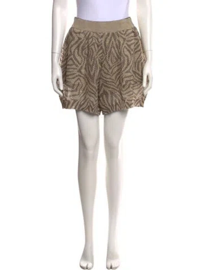 Pre-owned Brunello Cucinelli Linen Mini Shorts W/ Tags In Neutral