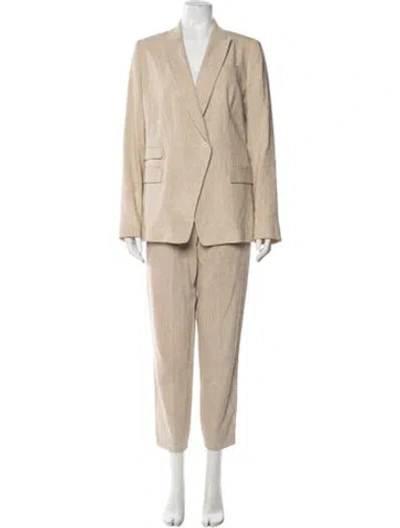 Pre-owned Brunello Cucinelli Linen Pant Set In Neutral