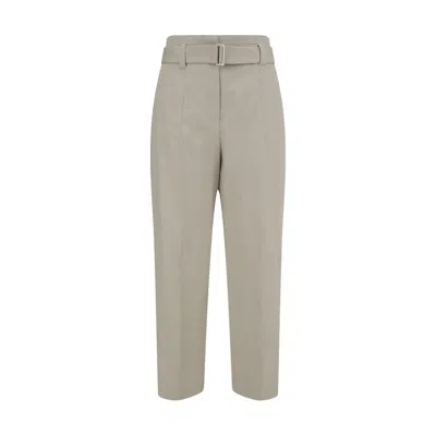 Brunello Cucinelli Linen Pants In Black