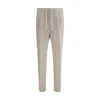 Brunello Cucinelli Linen Pants In Black