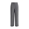 Brunello Cucinelli Linen Pants In Gray