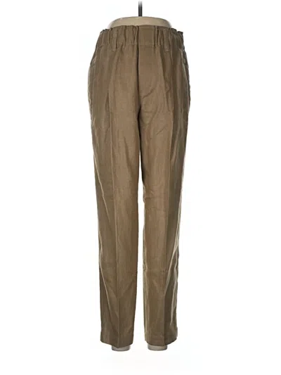 Pre-owned Brunello Cucinelli Linen Pants In Tan