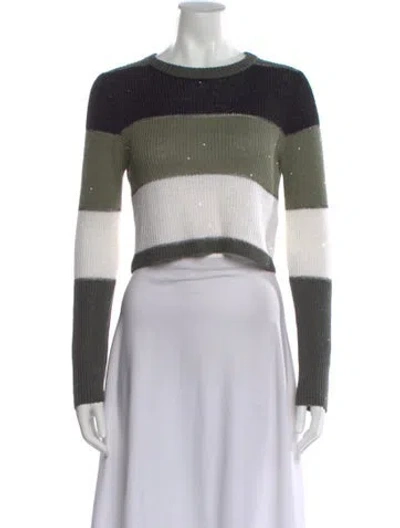Pre-owned Brunello Cucinelli Linen Patterned Sweater In Multi