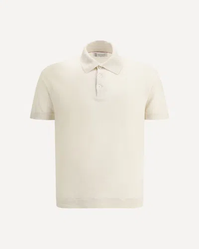 BRUNELLO CUCINELLI LINEN POLO SHIRT