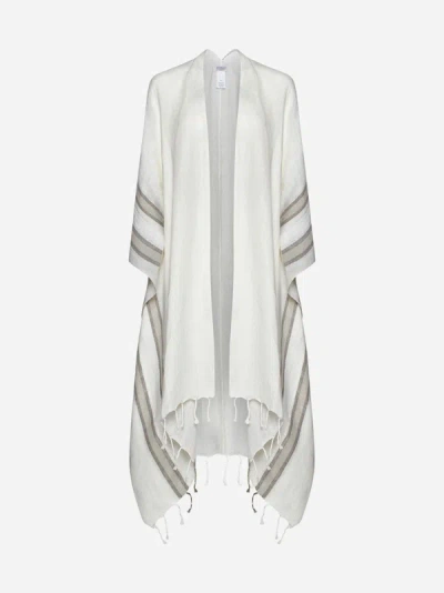 BRUNELLO CUCINELLI LINEN PONCHO