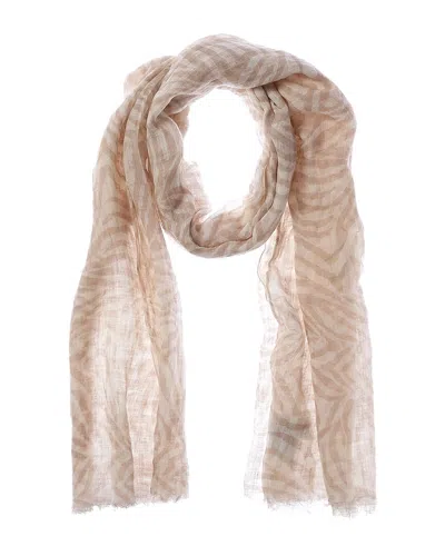 Brunello Cucinelli Linen Scarf In Beige