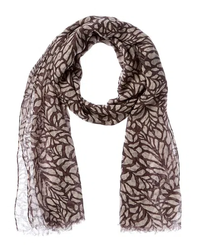 Brunello Cucinelli Linen Scarf In Multi