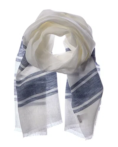 Brunello Cucinelli Linen Scarf In Neutral