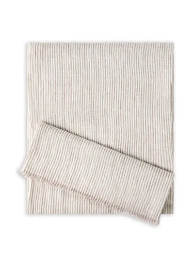 Brunello Cucinelli Linen Scarf In White