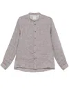 Brunello Cucinelli Light Brown Button-down Shirt In Gray
