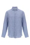 Brunello Cucinelli Linen Shirt With Button Cuffs And Collar