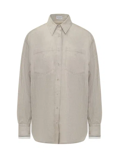 BRUNELLO CUCINELLI BRUNELLO CUCINELLI LINEN SHIRT
