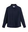 Brunello Cucinelli Linen Shirt In Blue