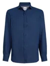 Brunello Cucinelli Linen Shirt In Blue