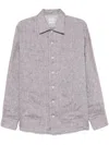 Brunello Cucinelli Linen Shirt In Brown