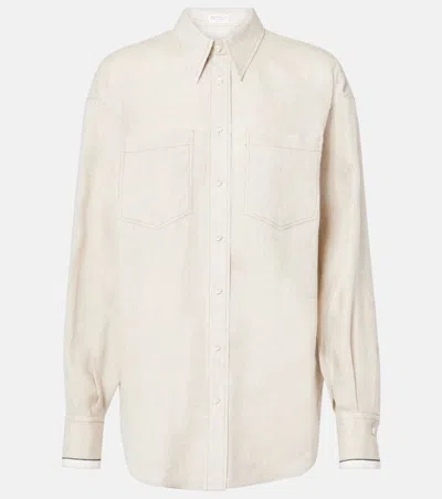Brunello Cucinelli Linen Shirt In Juta