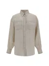 Brunello Cucinelli Linen Shirt In Juta