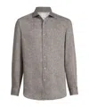 Brunello Cucinelli Linen Shirt In Neutral