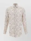 Brunello Cucinelli Linen Shirt Paisley Pattern