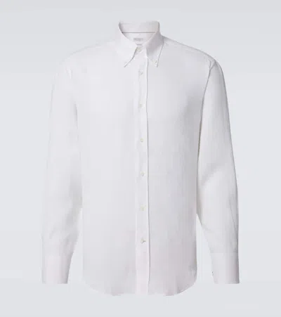 Brunello Cucinelli Linen Shirt In White