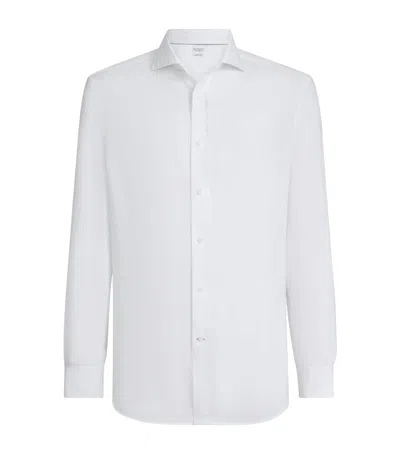 Brunello Cucinelli Linen Shirt In White