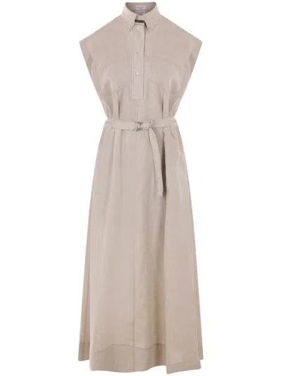 Brunello Cucinelli Linen Shirtdress