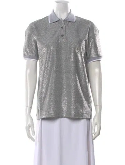 Pre-owned Brunello Cucinelli Linen Short Sleeve Polo W/ Tags
