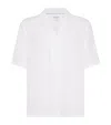 Brunello Cucinelli White Striped Cotton Shirt In White
