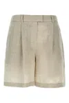Brunello Cucinelli Linen Shorts Bermuda And Short