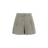 Brunello Cucinelli Women Linen Shorts