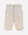 Brunello Cucinelli Men Linen Shorts