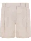 Brunello Cucinelli Women Bermuda Shorts In Neutrals