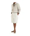Brunello Cucinelli Linen Shorts In White