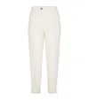 Brunello Cucinelli Tailored White Trousers With Concealed Fastening In Neutral