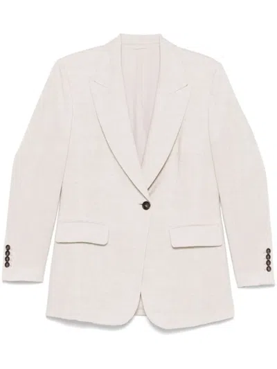 Brunello Cucinelli Linen Single-breasted Jacket