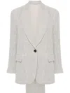 Brunello Cucinelli Single-breasted Suit In Grey