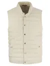 Brunello Cucinelli Nylon Down Vest In White