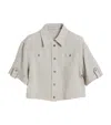 Brunello Cucinelli Glitter-detail Canvas Shirt In Beige