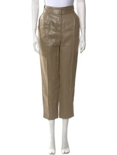 Pre-owned Brunello Cucinelli Linen Straight Leg Pants