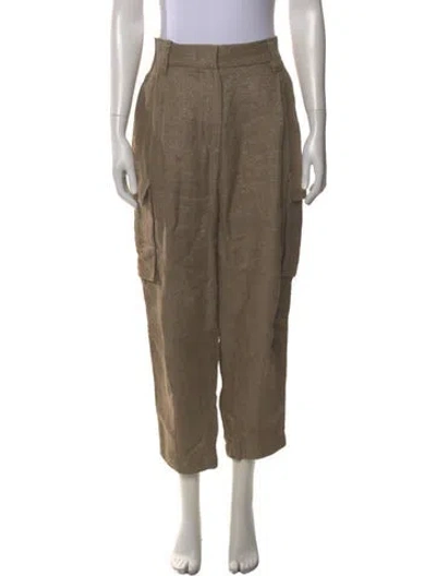 Pre-owned Brunello Cucinelli Linen Straight Leg Pants